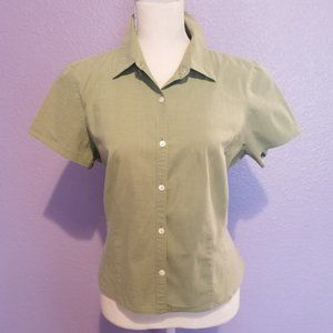 Collared button down blouse